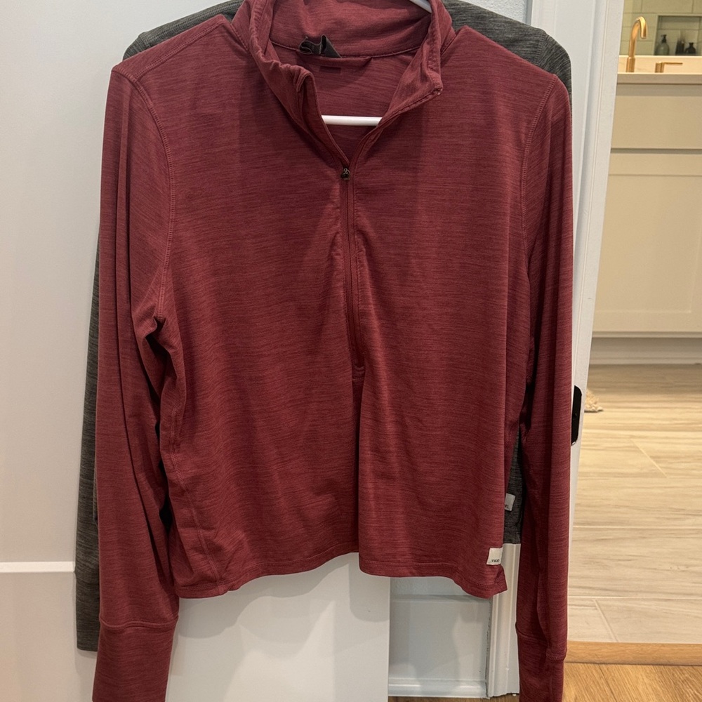 Women's Vuori desert Rose Quarter-Zip Top